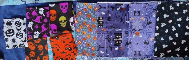 Halloween fabric to choose from 